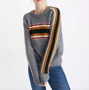 NEW Madewell Striped Heath Pullover Sweater Size M